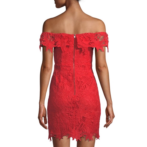 LAST DAY TO PURCHASE! ASTR The Label Daniel Off-the-Shoulder Lace Dress - Picture 2 of 16